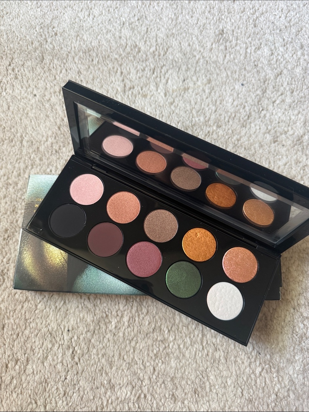 Pat McGrath Luxe Eyeshadow Palette — Pink, Gold, Green, White, Black